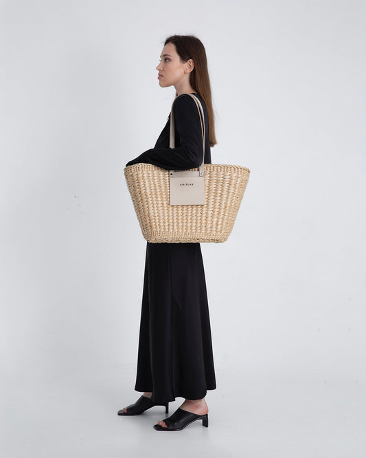 KNITLAB СУМКА З НАТУРАЛЬНОГО ОЧЕРЕТУ