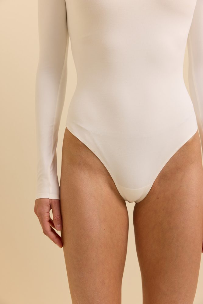 HEY BECCA Боді з довгим рукавом Moonie молочний