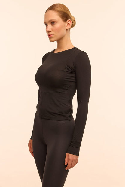 HEY BECCA Легінси зі штрипками на пальчик Beatrice black