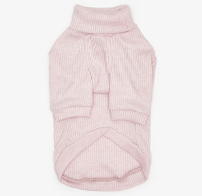 CHOU CHOU Гольф класичний з ангори для собак пудровий