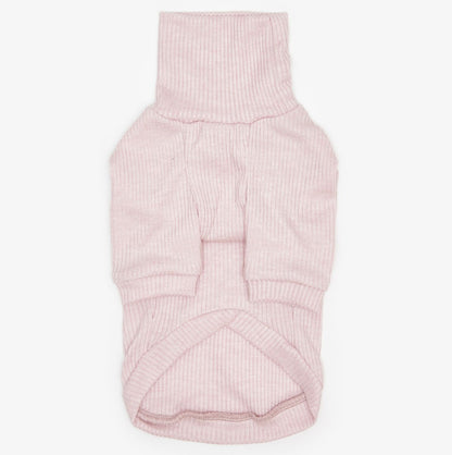 CHOU CHOU Гольф класичний з ангори для собак пудровий