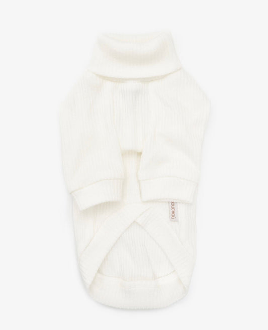 CHOU CHOU Гольф класичний з ангори для собак молочний