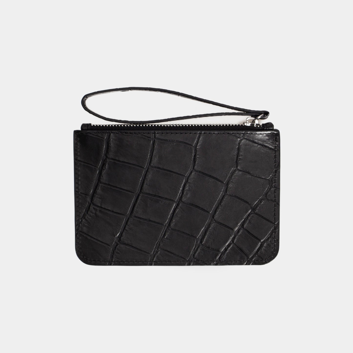 Mini Wallet Croco Black