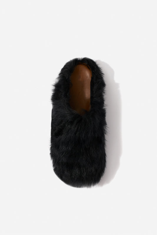 Kachorovska CLAIRE FUR мюлі чорні