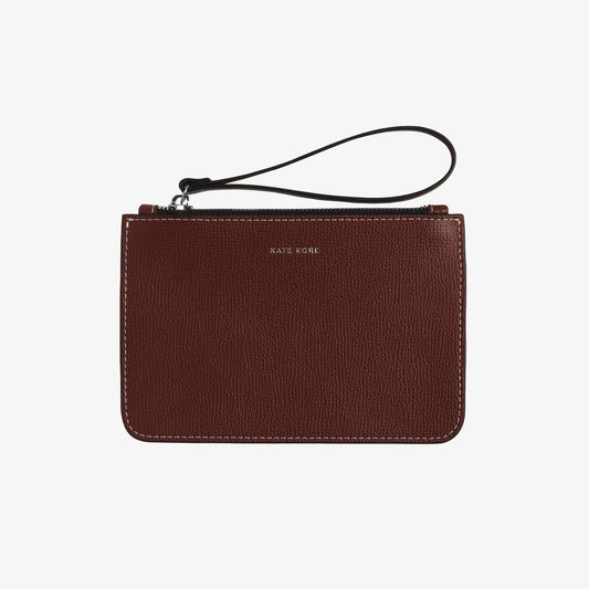 Saffiano Mini Wallet Chocolate