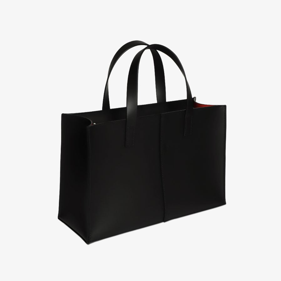 Square Tote Black / Rossa