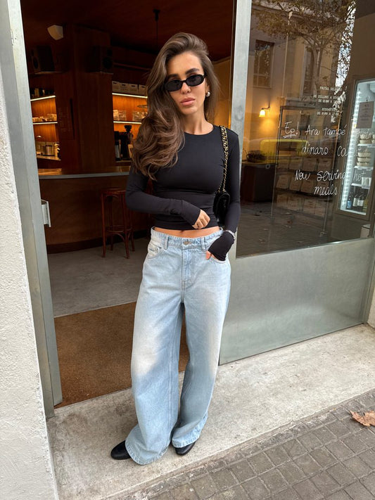 HEY BECCA Лонгслів Amy чорний