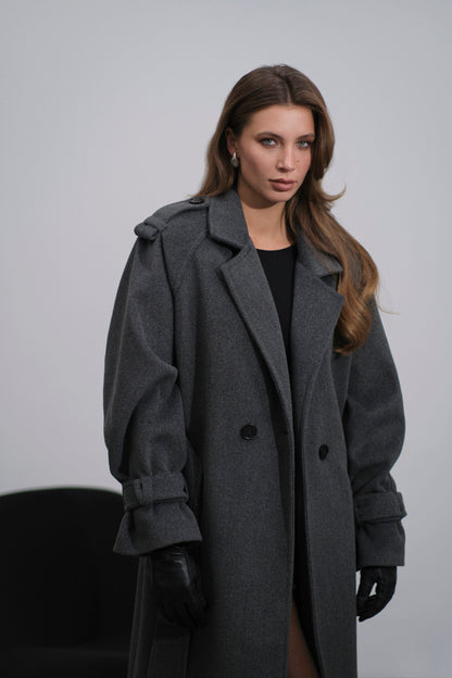LACY HEARTS ПАЛЬТО LONG WARM COAT