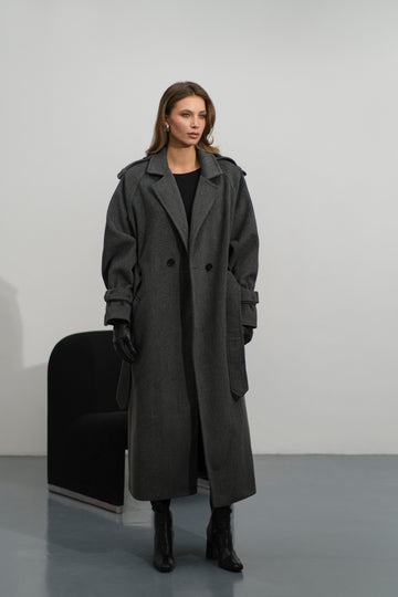 LACY HEARTS ПАЛЬТО LONG WARM COAT