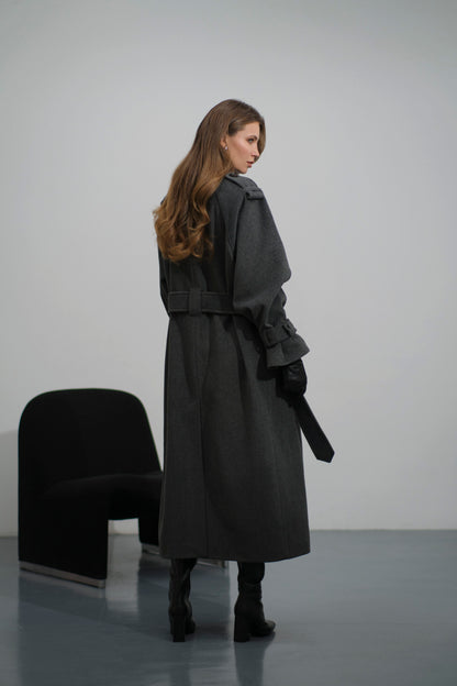 LACY HEARTS ПАЛЬТО LONG WARM COAT