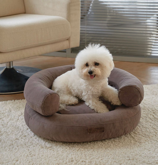 CHOU CHOU Лежак ортопедичний для собак "Marshmallow" коричневий