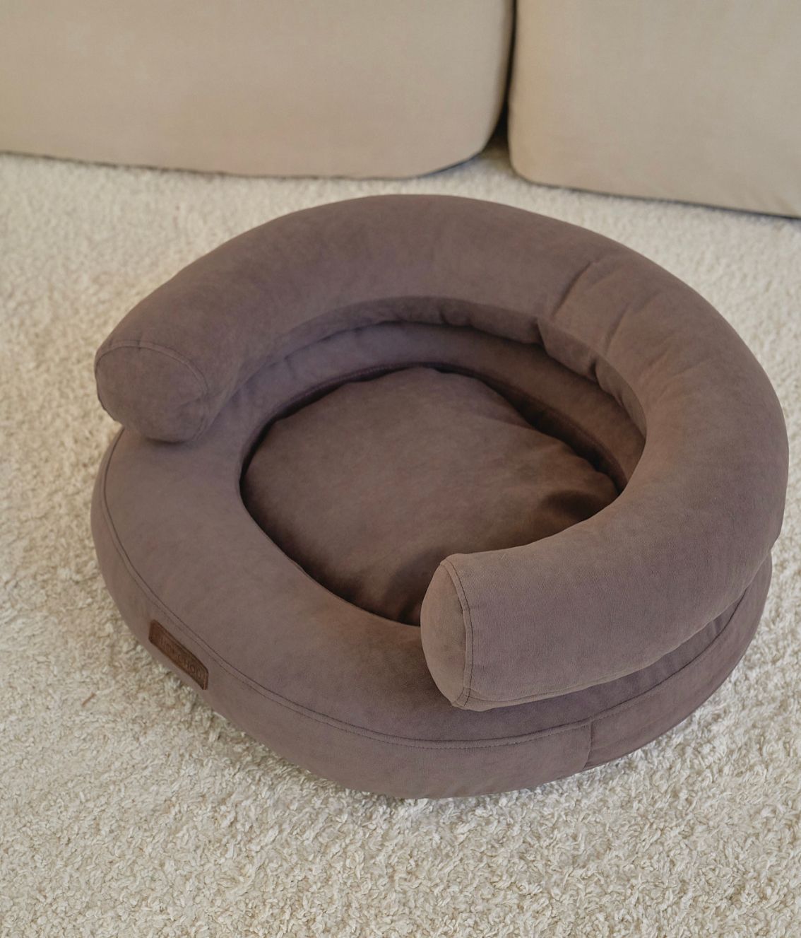 CHOU CHOU Лежак ортопедичний для собак "Marshmallow" коричневий