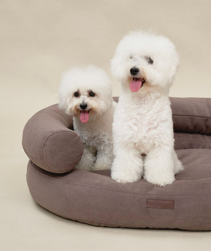 CHOU CHOU Лежак ортопедичний для собак "Marshmallow" коричневий