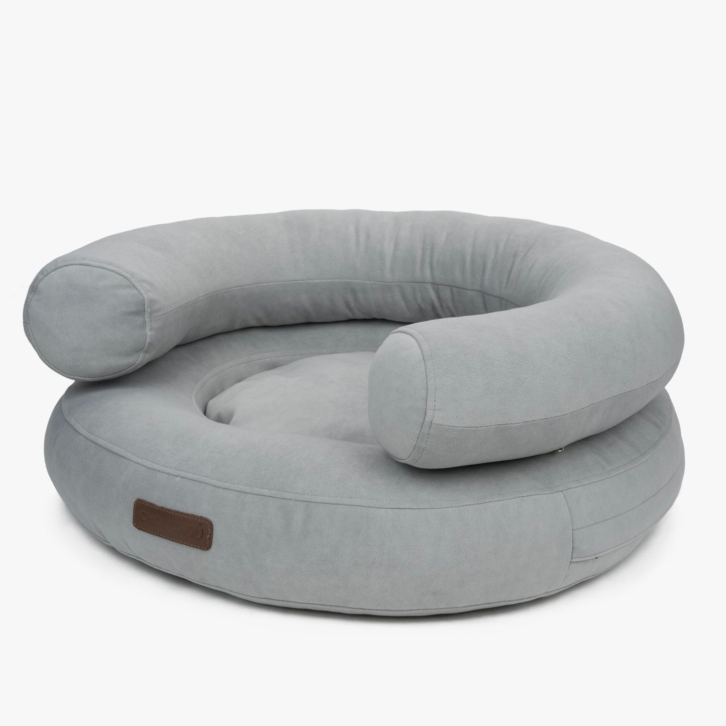 CHOU CHOU Лежак ортопедичний для собак "Marshmallow" сіро-блакитний