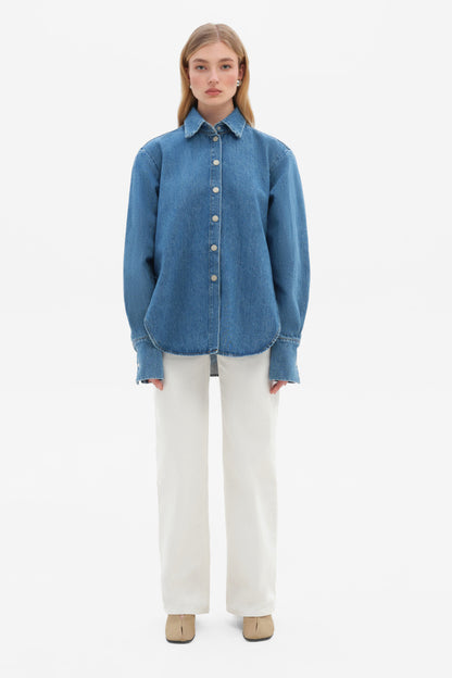 MATCH DENIM Light Blue Denim Shirt