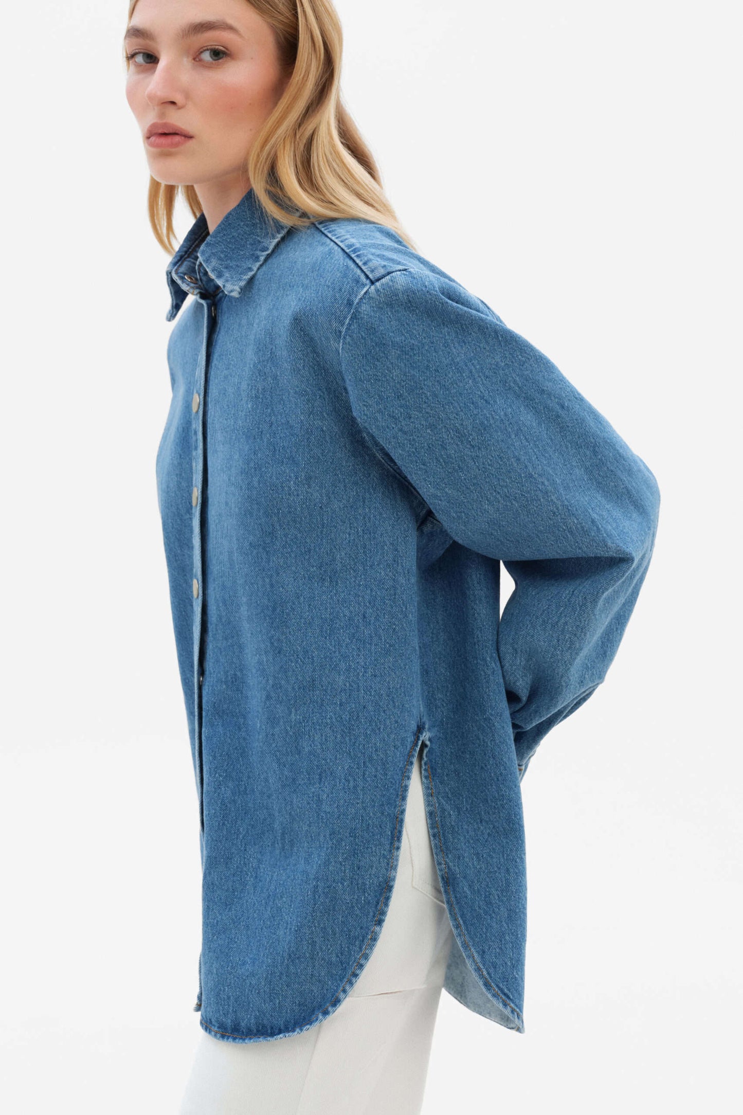 MATCH DENIM Light Blue Denim Shirt