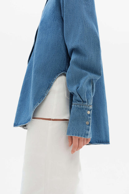 MATCH DENIM Light Blue Denim Shirt