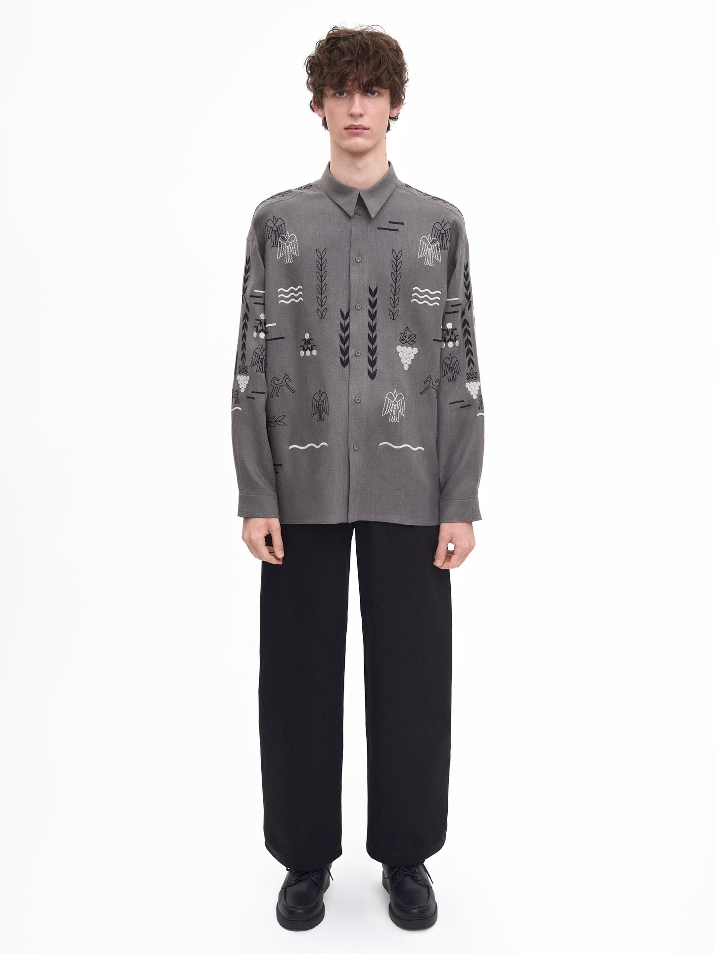 Сіра сорочка MEN`S SLOVO GRAY
