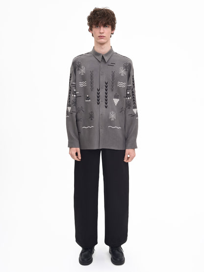 Сіра сорочка MEN`S SLOVO GRAY
