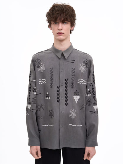 Сіра сорочка MEN`S SLOVO GRAY