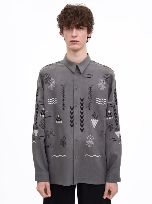 Сіра сорочка MEN`S SLOVO GRAY