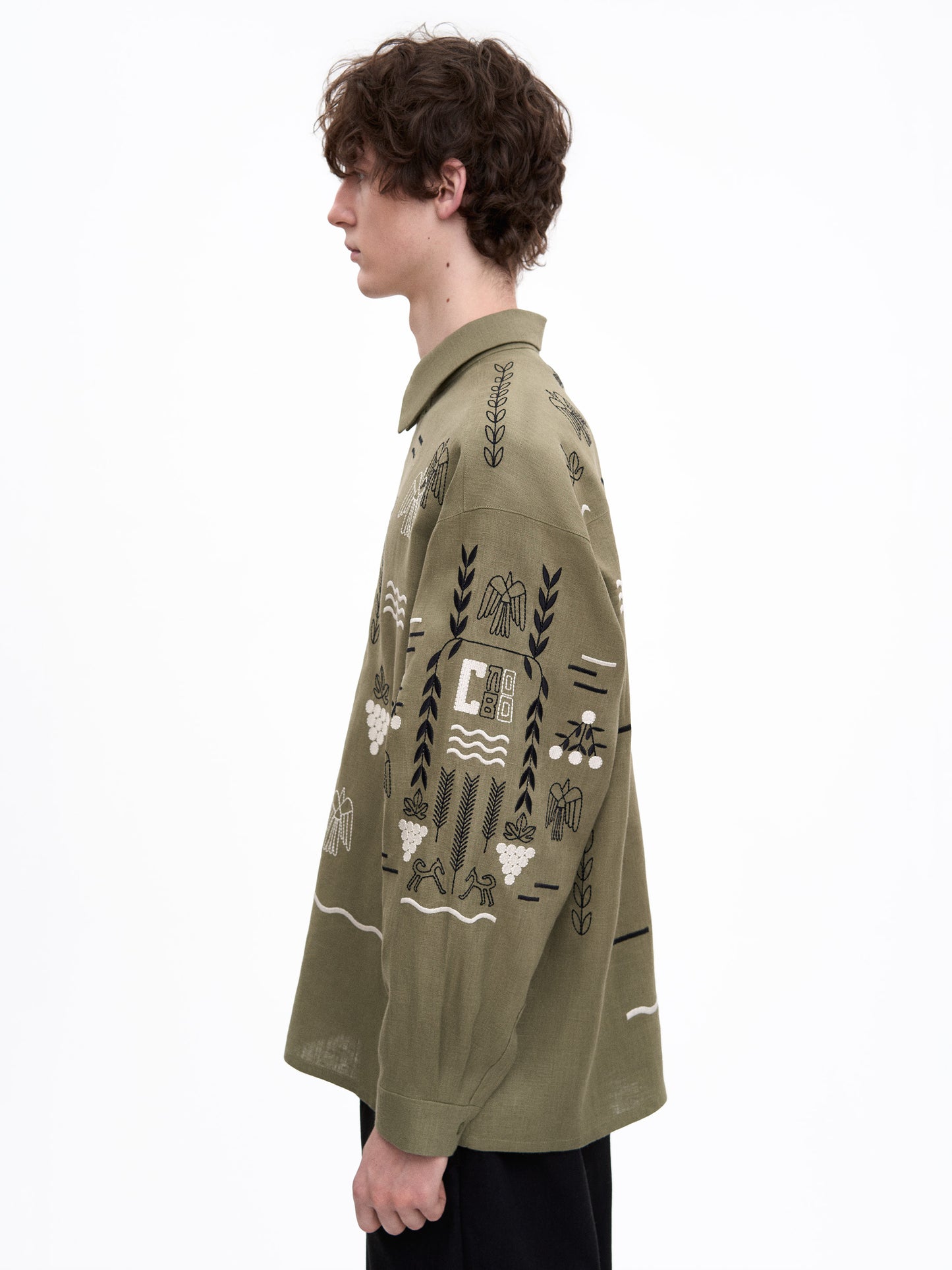 ETNODIM Зелена сорочка MEN`S SLOVO GREEN