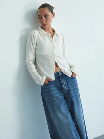 MOCKO Кардиган вкорочений молочний