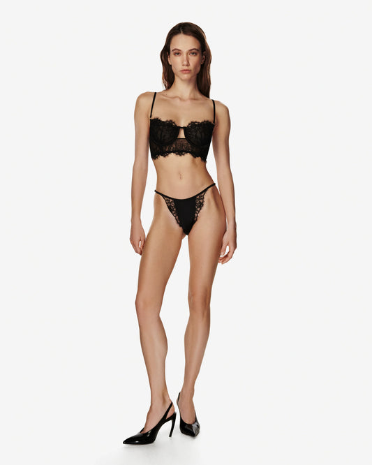Peach Peach Bustier Obsession Black