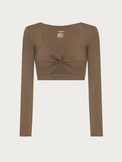 NORBA Кроп-топ Shell у чорному