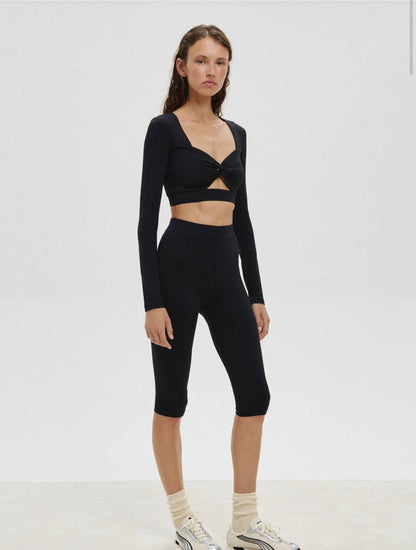 NORBA Кроп-топ Shell у чорному