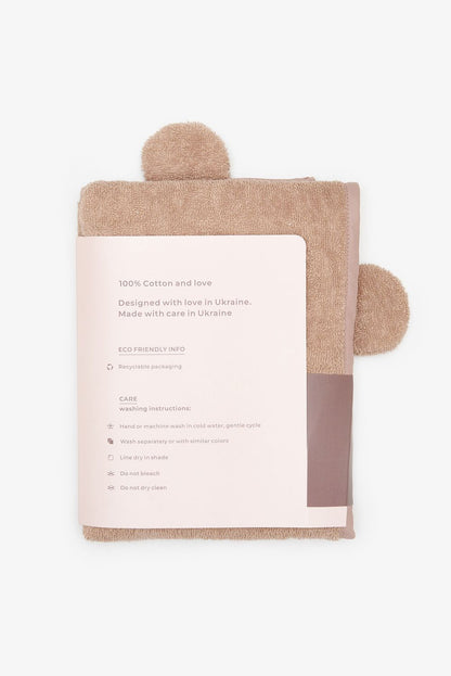 CHOU CHOU Бавовняний рушник для собак бежевий (75*75)