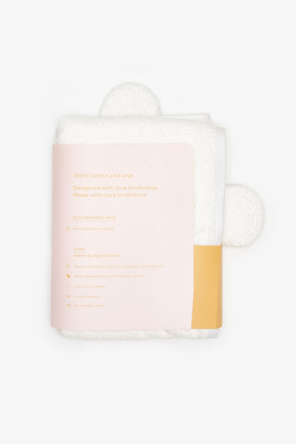 CHOU CHOU Бавовняний рушник для собак молочний (75*75)