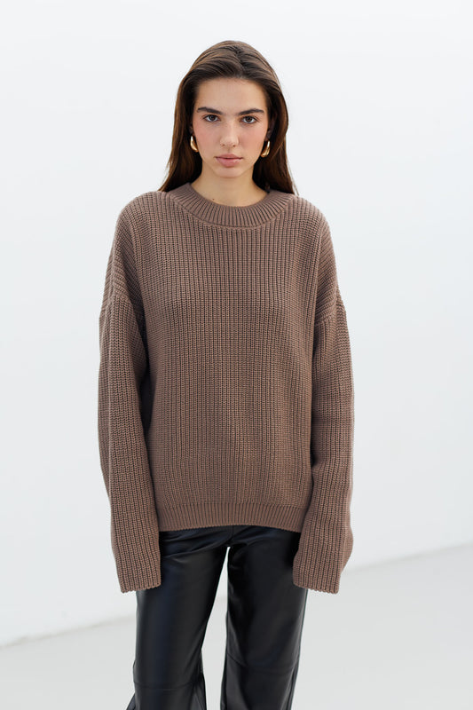 THE LACE Светр оверсайз капучино