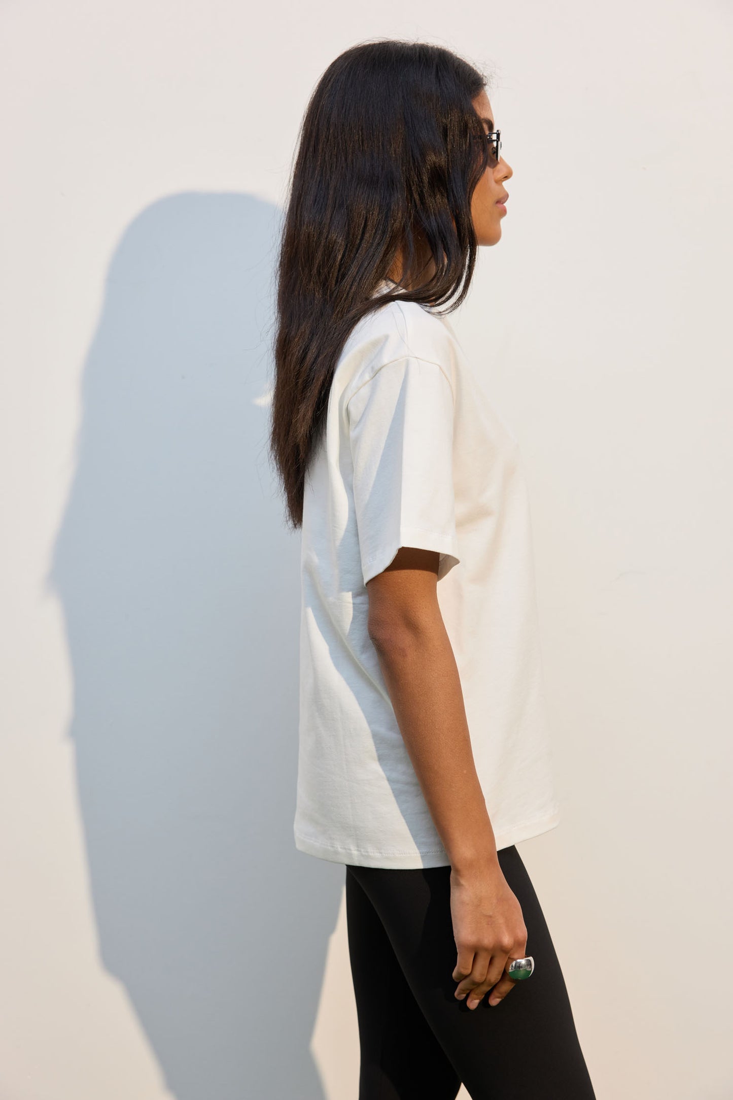 THE LACE Жiночa футболка oversize молочна