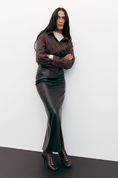 THE LACE Жiночa сорочка оверсайз з вишивкою на кишені