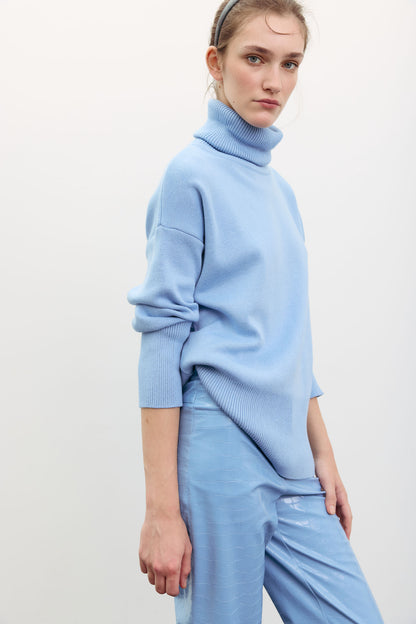 THE LACE Жiночий трикотажний светр з об’ємною горловиною