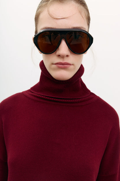 THE LACE Жiночий трикотажний светр з об’ємною горловиною