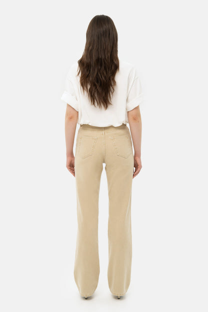 MATCH DENIM Beige Straight Jeans