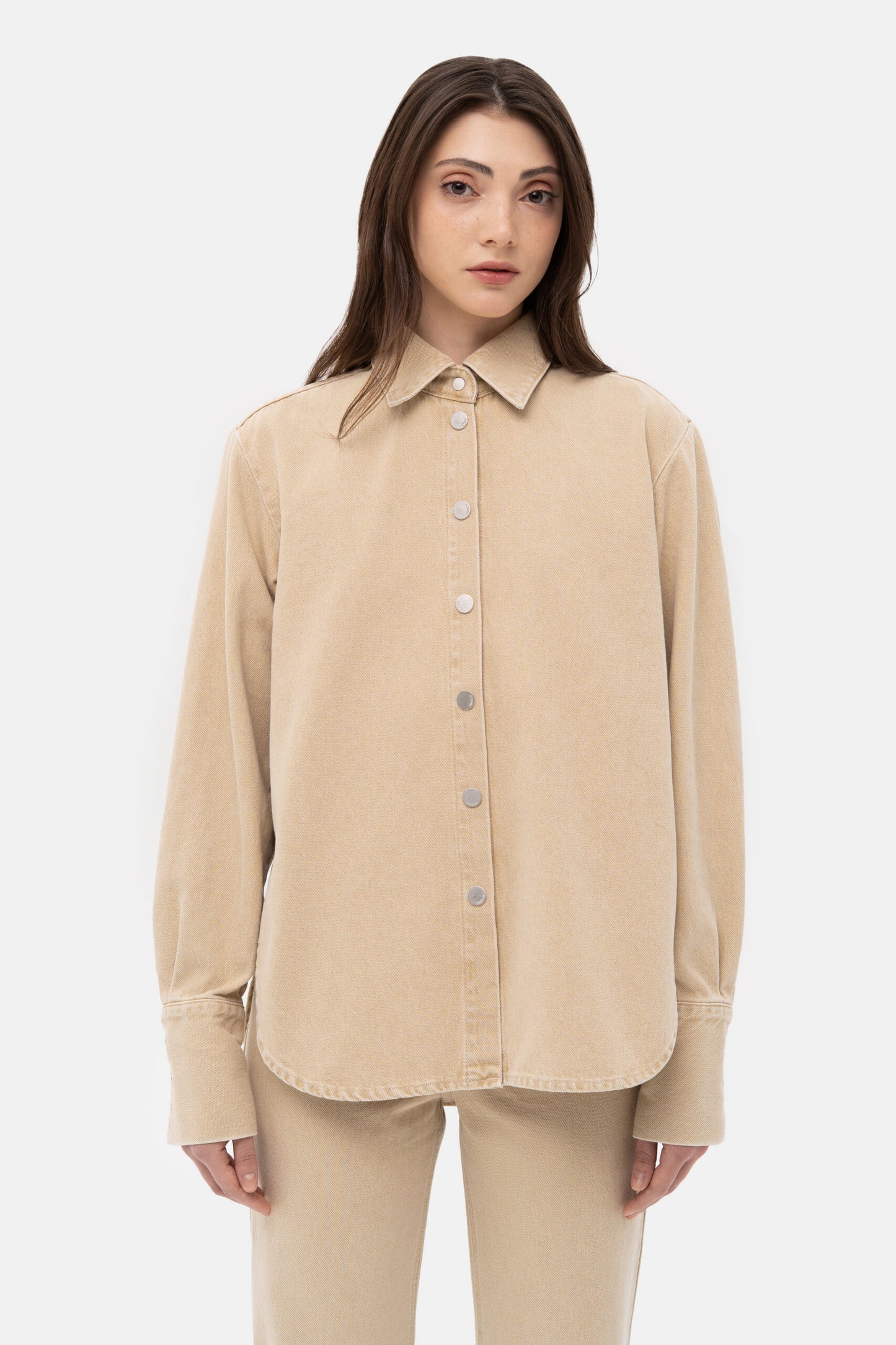 MATCH DENIM Beige Denim Shirt