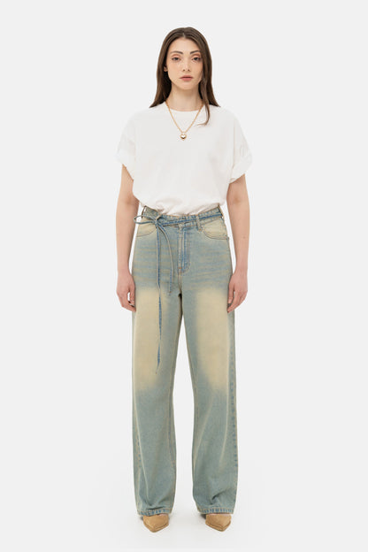 MATCH DENIM Wide Vintage Jeans