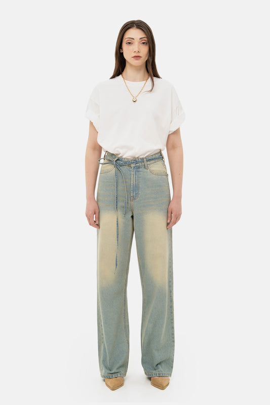 MATCH DENIM Wide Vintage Jeans