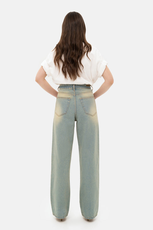 MATCH DENIM Wide Vintage Jeans