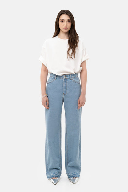 MATCH DENIM Light Blue Baggy Jeans