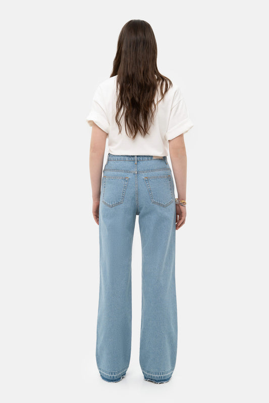 MATCH DENIM Light Blue Baggy Jeans