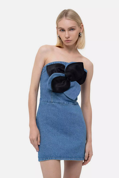 MATCH DENIM Mini Dress