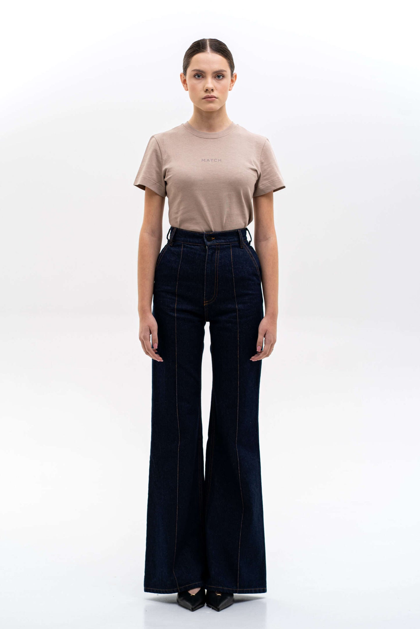 MATCH DENIM Indigo Flared Jeans