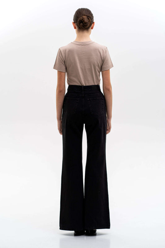 MATCH DENIM Black Flared Jeans
